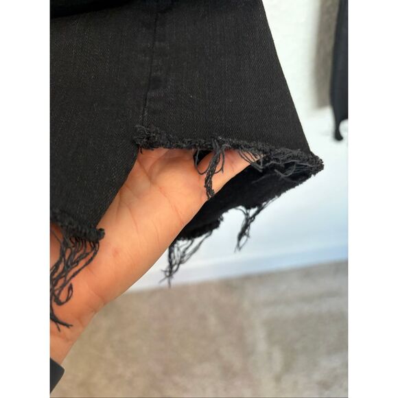 Mother The Insider Crop Step Fray in Not Guilty Black Size 29 - Picture 10 of 12